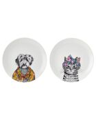 Assiette à désert Mikasa x Tipperleyhill blanche -  D.20 cm