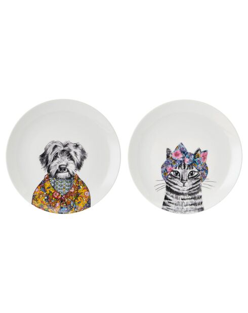 Assiette à désert Mikasa x Tipperleyhill blanche -  D.20 cm