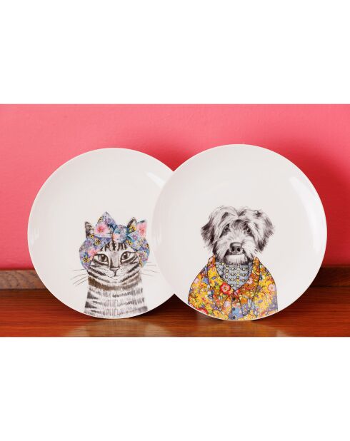 Assiette à désert Mikasa x Tipperleyhill blanche -  D.20 cm