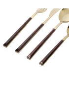 Set de couverts doré - 16 pièces