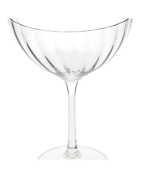 4 Coupes en Cristal Mikasa Treviso transparentes -  300 ml