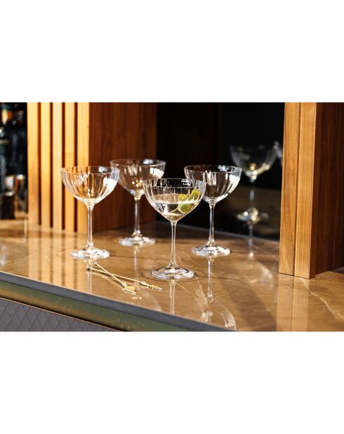 4 Coupes en Cristal Mikasa Treviso transparentes -  300 ml