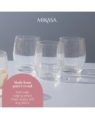 4 Verres à vin en Cristal Mikasa Treviso transparents -  350 ml