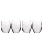 4 Verres à vin en Cristal Mikasa Treviso transparents -  350 ml