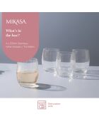 4 Verres à vin en Cristal Mikasa Treviso transparents -  350 ml