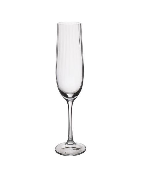 4 Flûtes en Cristal Mikasa Treviso transparents -  190 ml