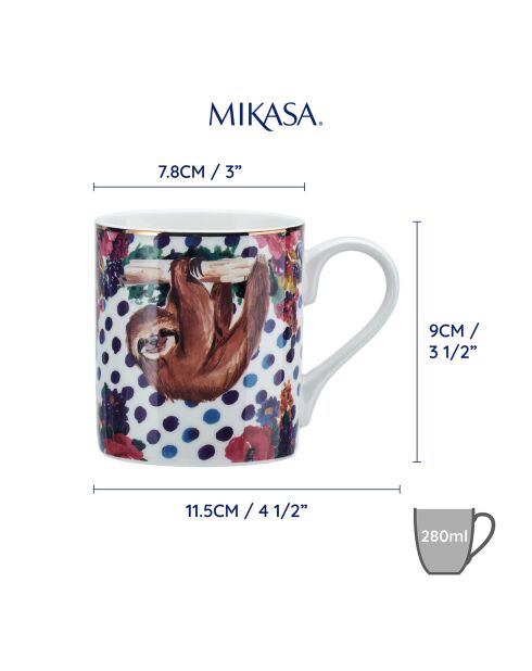 Tasse en Porcelaine Wild at Heart multicolore -  280 ml