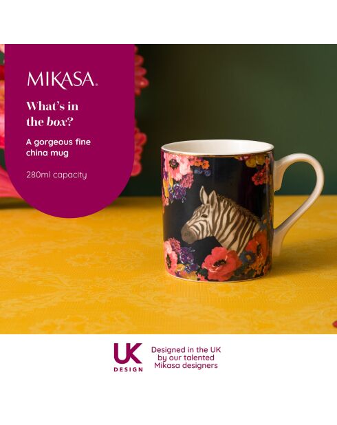 Tasse en Porcelaine Wild at Heart multicolore - 280 ml