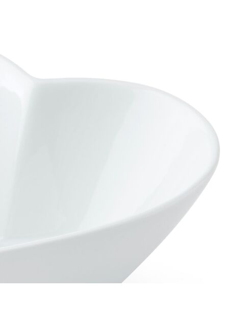 Plat coeur en Porcelaine Mikasa Chalk blanc -  13x10.5x5 cm