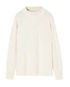 Cremefarbener Parker-Pullover