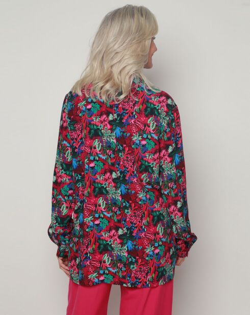 Chezi Fluorescerende roze blouse