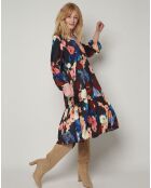 Racor Coral winterjurk met bloemen