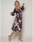 Racor Coral winterjurk met bloemen