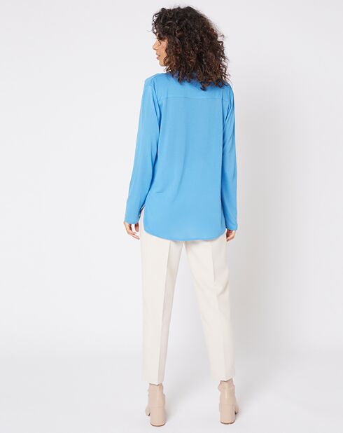Topli uni blaues Top