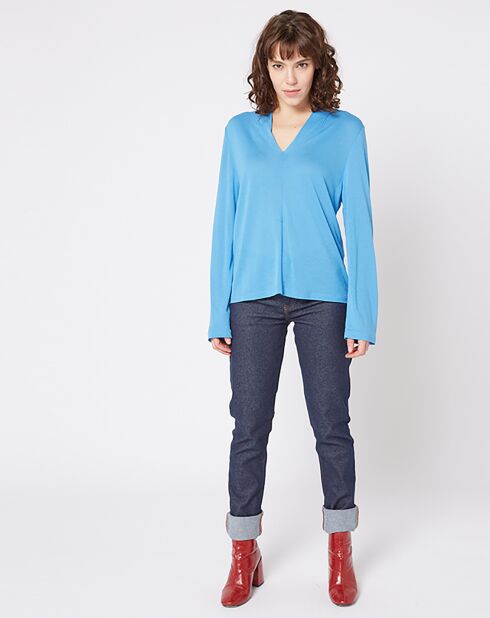 Camiseta Toplo Uni azul