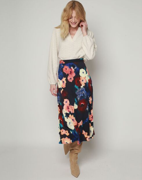 Jupe Jinol Fleurs Dhiver corail