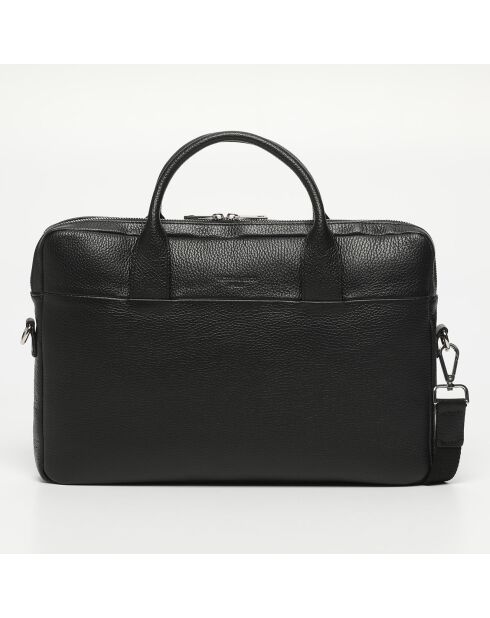 Porte-documents en Cuir Alberto noir - 40x30x7 cm