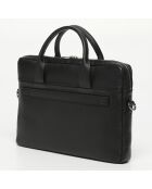 Porte-documents en Cuir Alberto noir - 40x30x7 cm