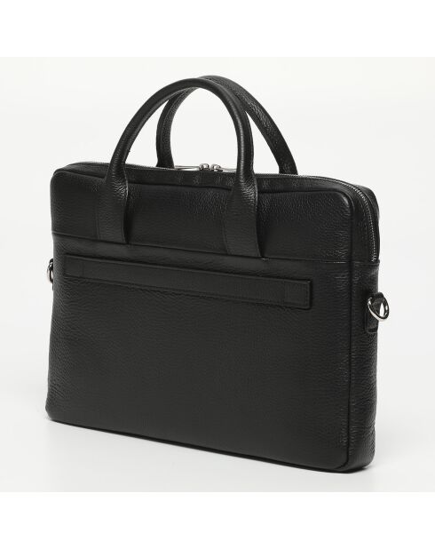 Porte-documents en Cuir Alberto noir - 40x30x7 cm
