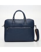 Porte-documents en Cuir Marco bleu marine - 39x29x9 cm