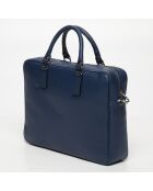 Porte-documents en Cuir Marco bleu marine - 39x29x9 cm