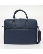 Porte-documents en Cuir Marco bleu marine - 39x29x9 cm