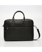 Marco Aktentasche aus schwarzem Leder - 39x29x9 cm