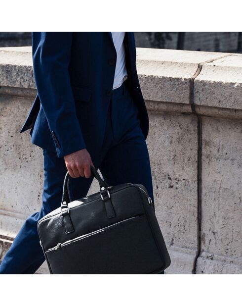 Borsa Marco in pelle nera - 39x29x9 cm