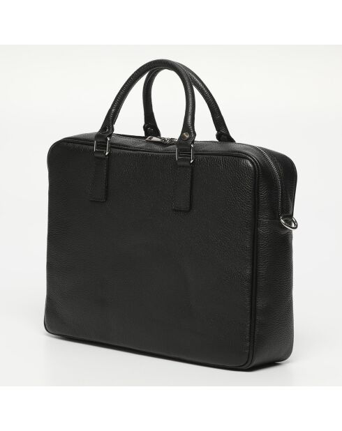 Marco Aktentasche aus schwarzem Leder - 39x29x9 cm