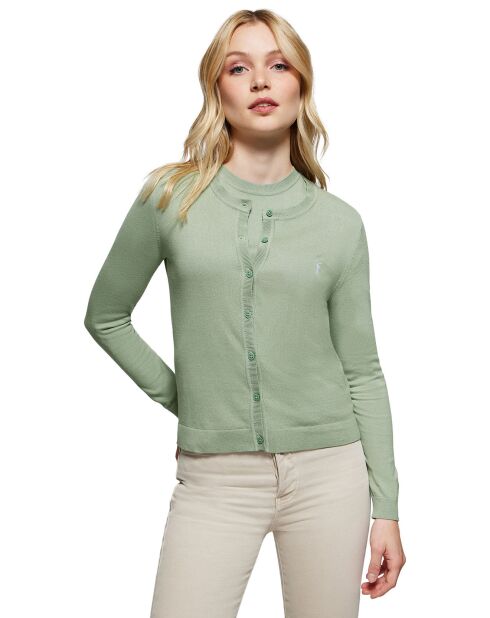Cardigan Rigby Go W Slim Cardigan vert jade