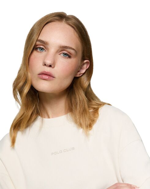 Sweat Sendy Minimal écru