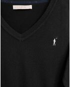 Pull Rigby Go V Neck W noir
