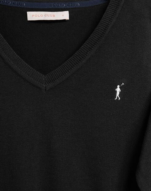 Pull Rigby Go V Neck W noir