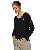 Pull Rigby Go V Neck W noir