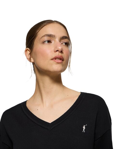 Pull Rigby Go V Neck W noir