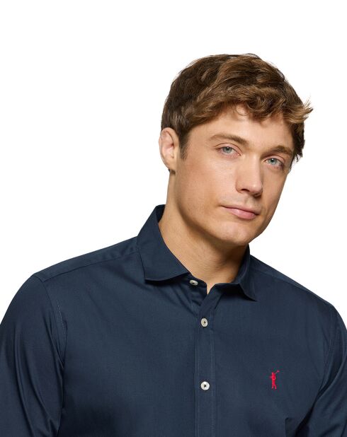 Chemise Rigby Go Slim Poplin navy