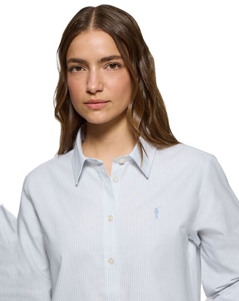 Chemise Rigby Go W Regular Oxford Stripes bleue