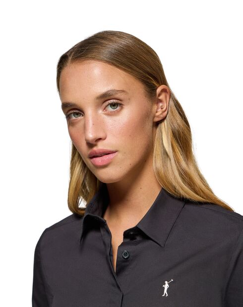 Chemise Rigby Go W Slim Poplin noire