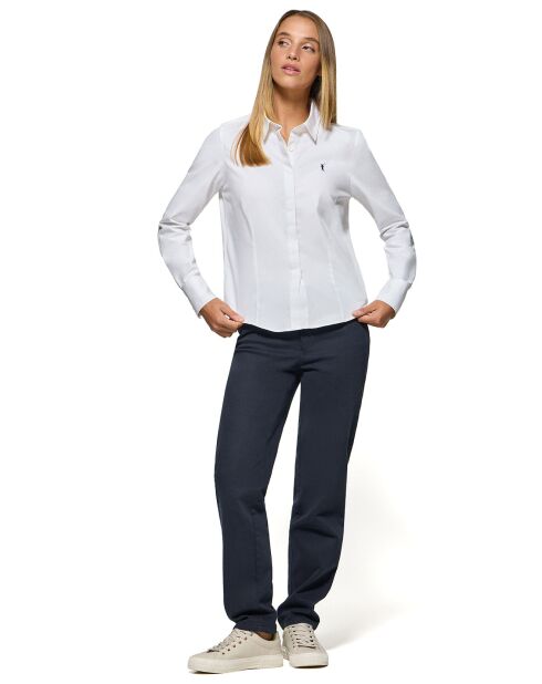 Chemise Rigby Go W Slim Poplin blanche