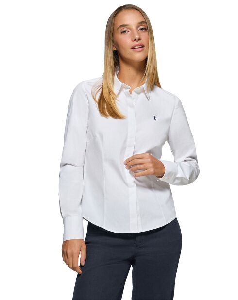 Chemise Rigby Go W Slim Poplin blanche
