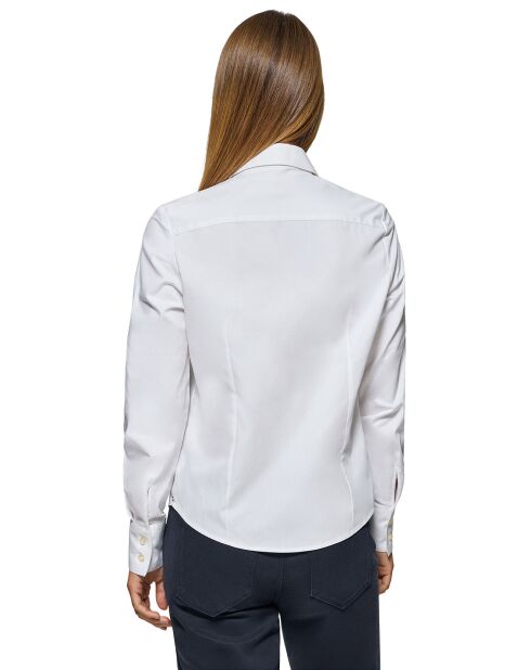 Chemise Rigby Go W Slim Poplin blanche