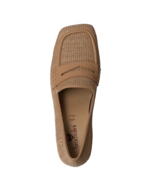Beige instappers Lilou - hak van 5 cm