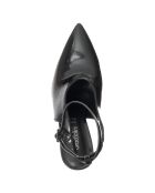Slingbacks Annie noires - Talon 9 cm
