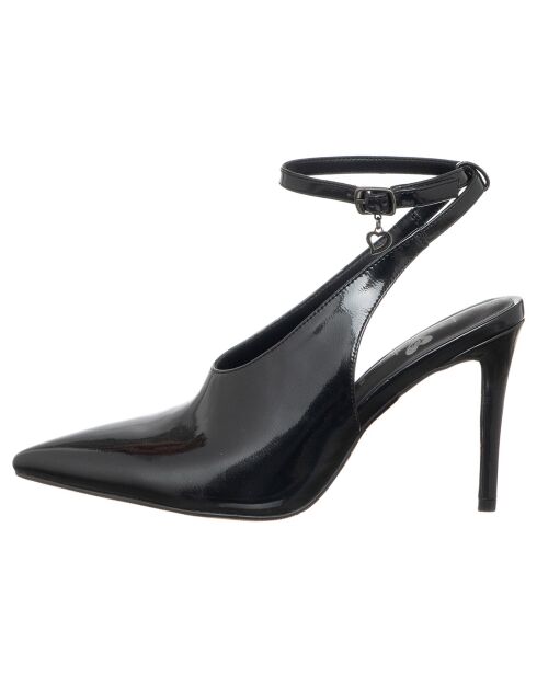 Slingbacks Annie noires - Talon 9 cm