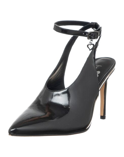 Slingbacks Annie noires - Talon 9 cm