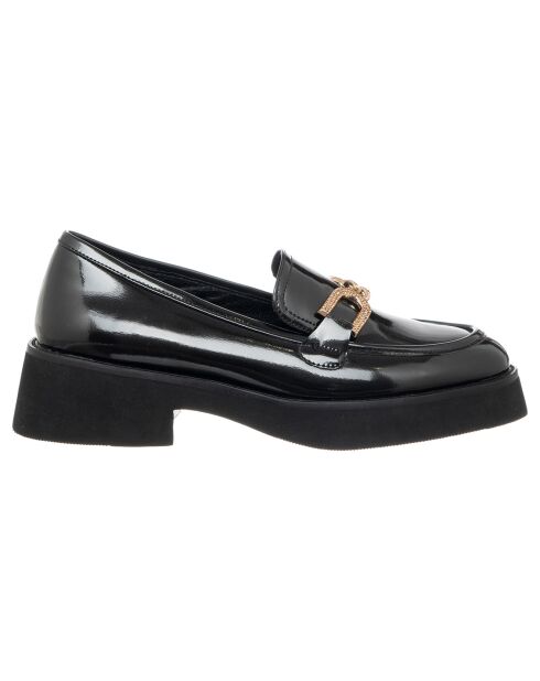Mocassins Violenne noir/doré