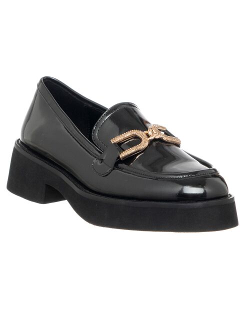 Mocassins Violenne noir/doré
