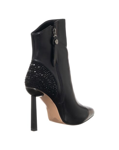 Bottines Amélie noires - Talon 11 cm