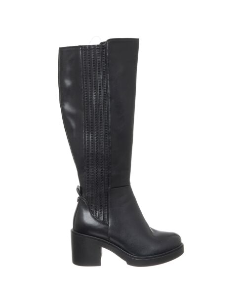 Bottes Lara noires - Talon 6 cm