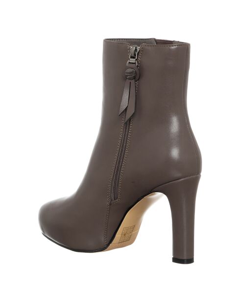 Bottines Zoe marron - Talon 13.5 cm